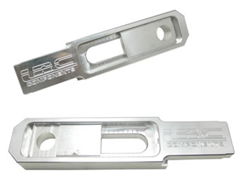 Swingarm extension Color Silver Engraving LRC Size 4 6 inch Kawasaki ZX 636 6R 2006 | ID A3112LRC