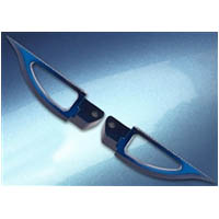 Footpegs Color Blue Side Rear Style Blade | ID A4262BU