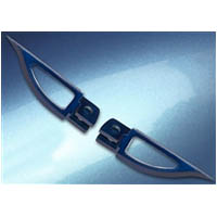 Footpegs Color Blue Side Front Style Blade | ID A4263BU