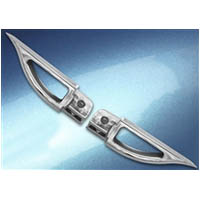 Footpegs Color Chrome Side Front Style Blade | ID CA4263