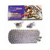 Chain CZ Silver No of links 120 Pitch 520 Dirt bike Universal Fitting | ID CZ520ORMX120