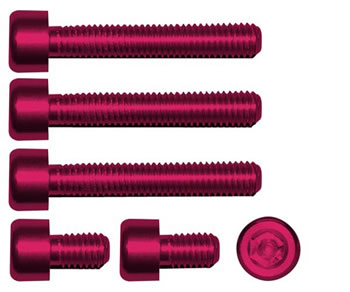 Gas cap screw kit Color Red | ID GTBK501R