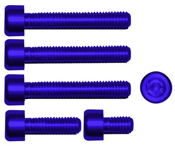 Gas cap screw kit Color Blue | ID GTBK801BU