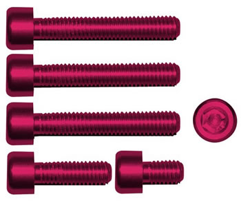 Gas cap screw kit Color Red | ID GTBK801R