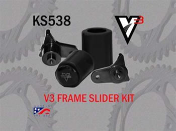 Frame Slider Suzuki GSX R600 2011 2014 Suzuki GSX R750 2011 2014 Color Black | ID KS538