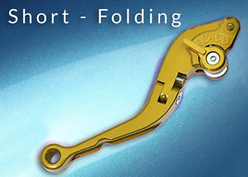 Lever Adjustable Handle Color Gold Engraving No Side Brake Style Short folding | ID LBF | GDD