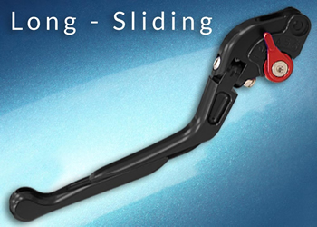 Lever Adjustable Handle Color Black Engraving No Side Brake Style Sliding folding | ID LBFS | BLK