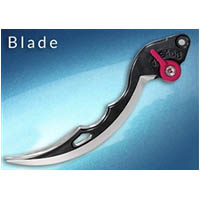 Lever Adjustable Handle Color Black Engraving No Side Clutch Style Blade | ID LCB | BLK