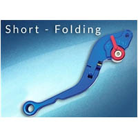 Lever Adjustable Handle Color Blue Engraving No Side Clutch Style Short folding | ID LCF | BLU
