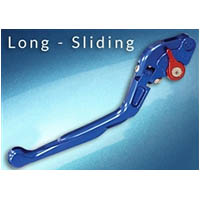 Lever Adjustable Handle Color Blue Engraving No Side Clutch Style Sliding folding | ID LCFS | BLU