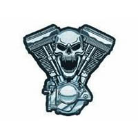 Skull motor 11x11in patch | ID LT30069