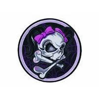 Girls skull web 10inpatch | ID LT30122