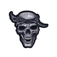 Bandana skull 11x11in patch | ID LT30124