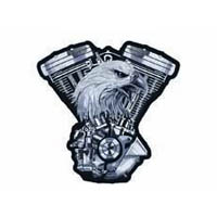 Eagle v twin engine 11x11in patch | ID LT30134