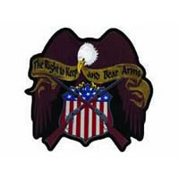 Right to bear arms eagle patch lg | ID LT30184