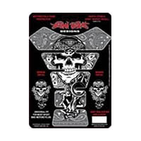 Tank pad Style Grey shooter Skull Universal | ID YSLT70046