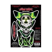 Tank pad Style Green Bio Skull Universal | ID YSLT70091