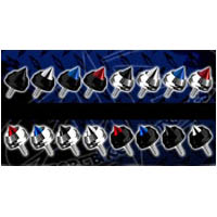 Honda CBR600 CBR1000 Bar End Spikes 16 Colors | ID 2337