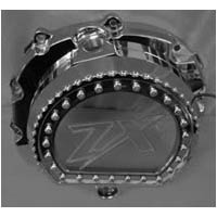 ZX14 Chrome Clear Clutch Cover LED Lights | ID 1459
